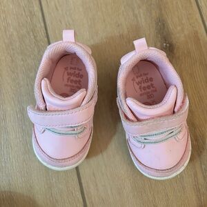 Stride Rite Baby Girls Pink Tennis Shoes Size 3